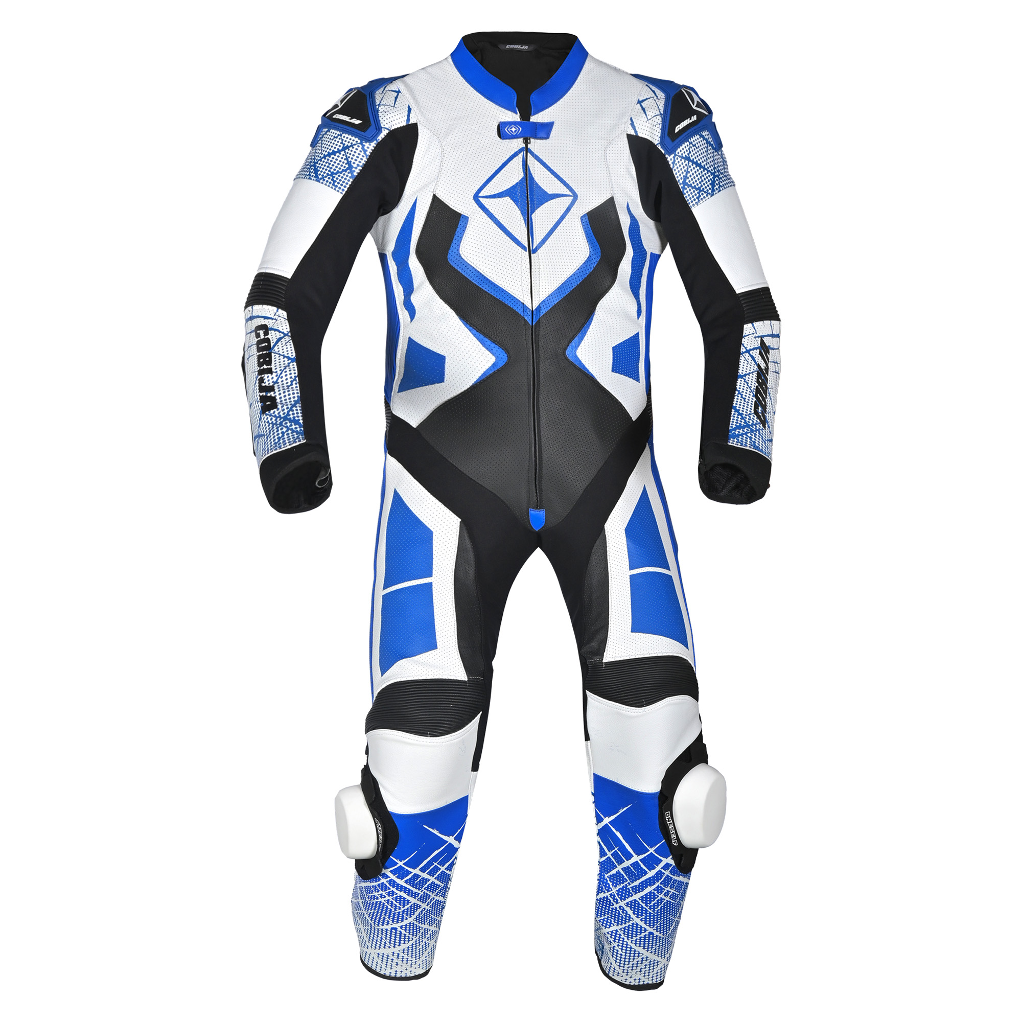 Cobija Circuit Blue 1-Piece Leather Racing Suit image 1