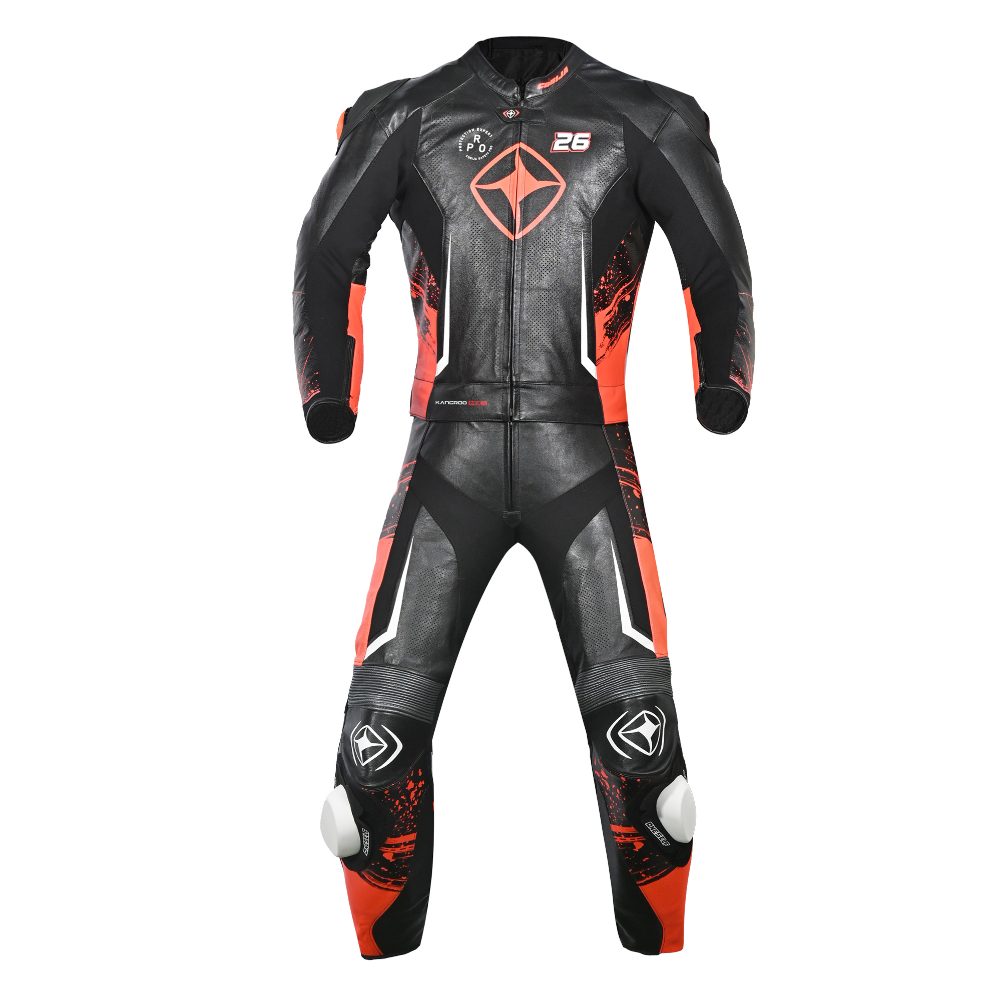 Cobija Splatter Core 1-Piece Leather Racing Suit image 1