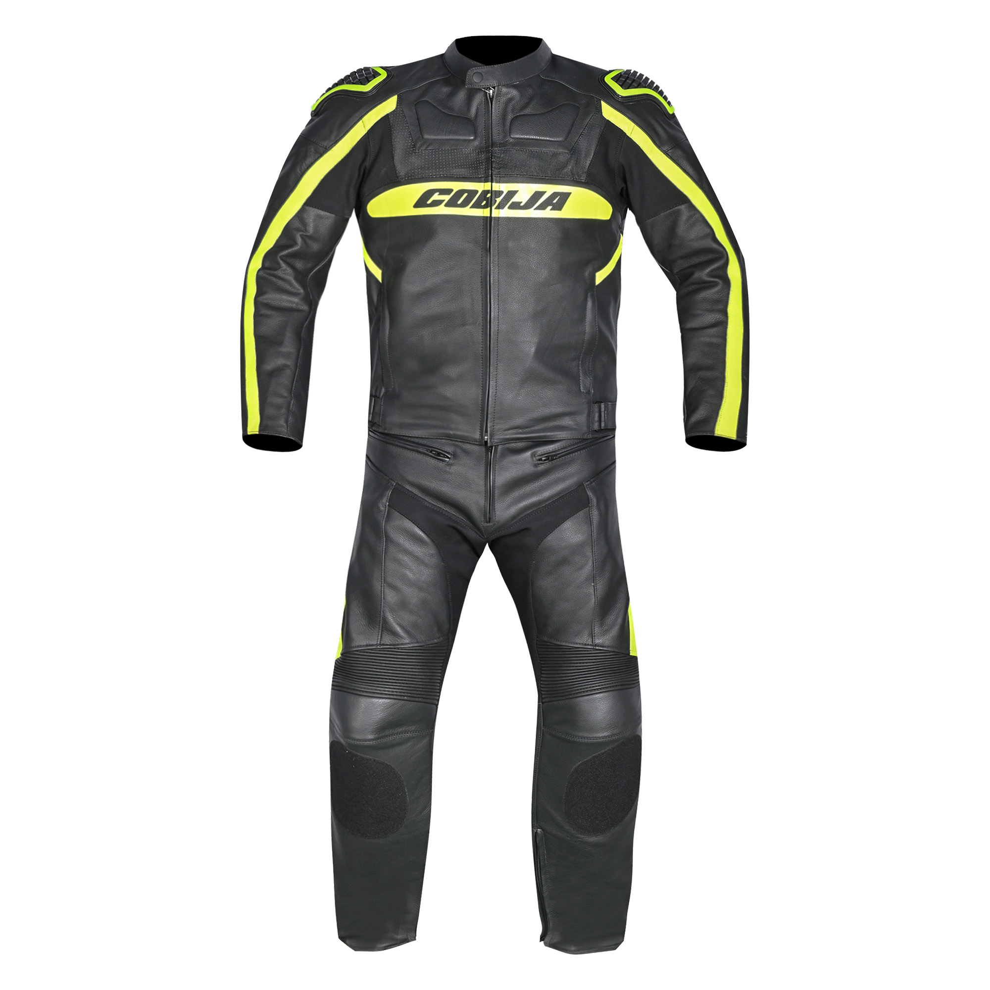 Cobija Neon Shift 2-Piece Leather Racing Suit