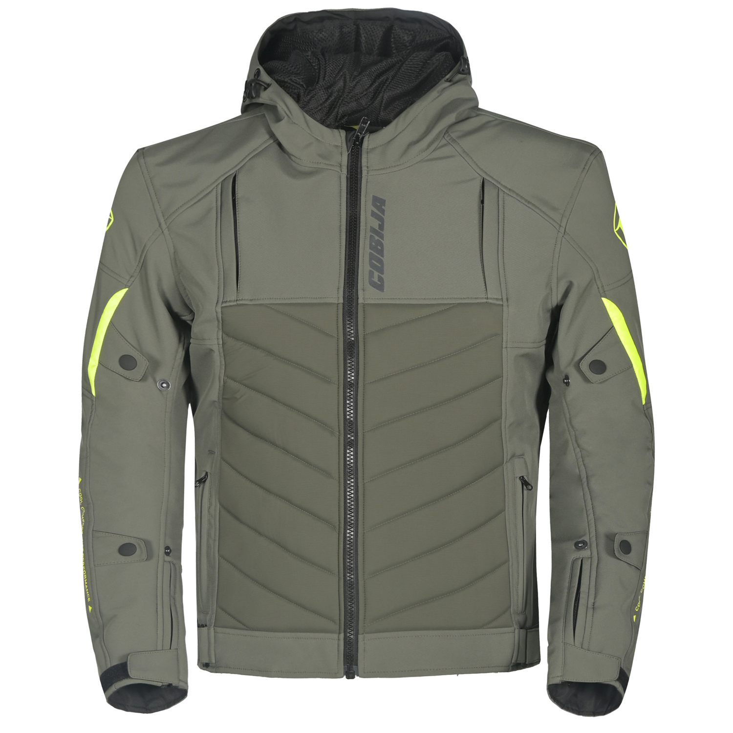 Cobija Tundra Shield Sage Green Hybrid Riding Hoodie image 1