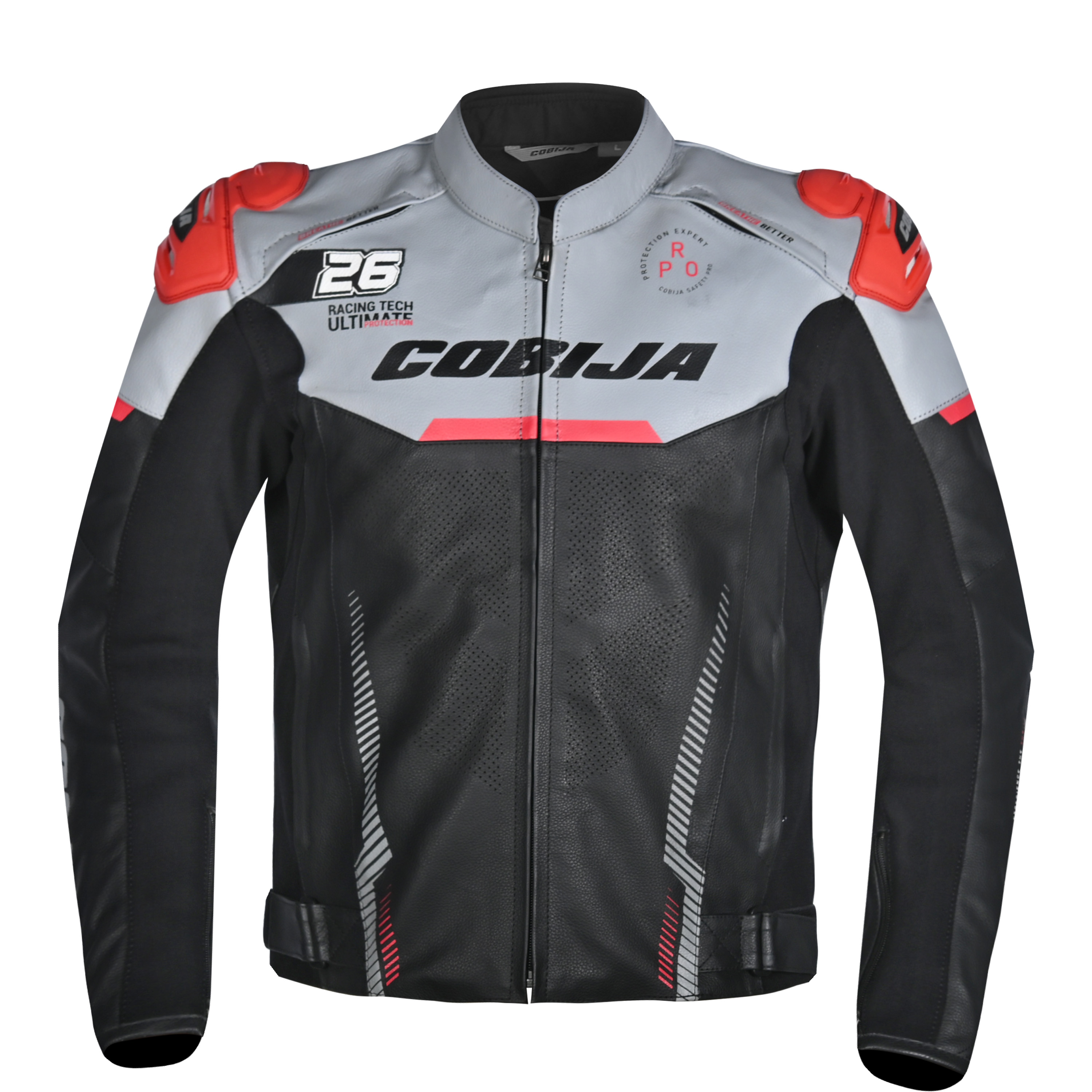 Cobija Air Max Leather Motorcycle Jacket image 1