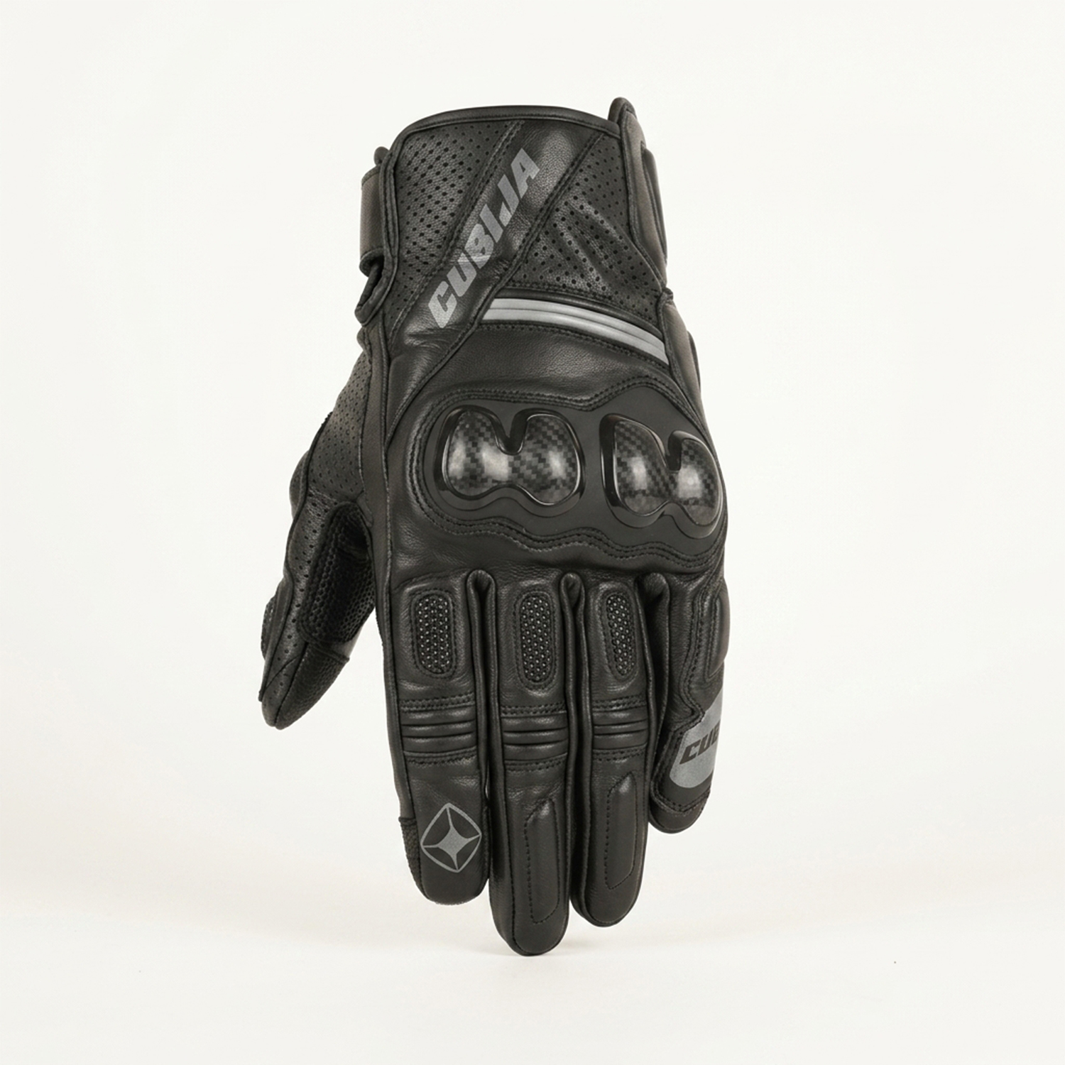 Cobija Carbon Pro Perforated Leather Riding Gloves