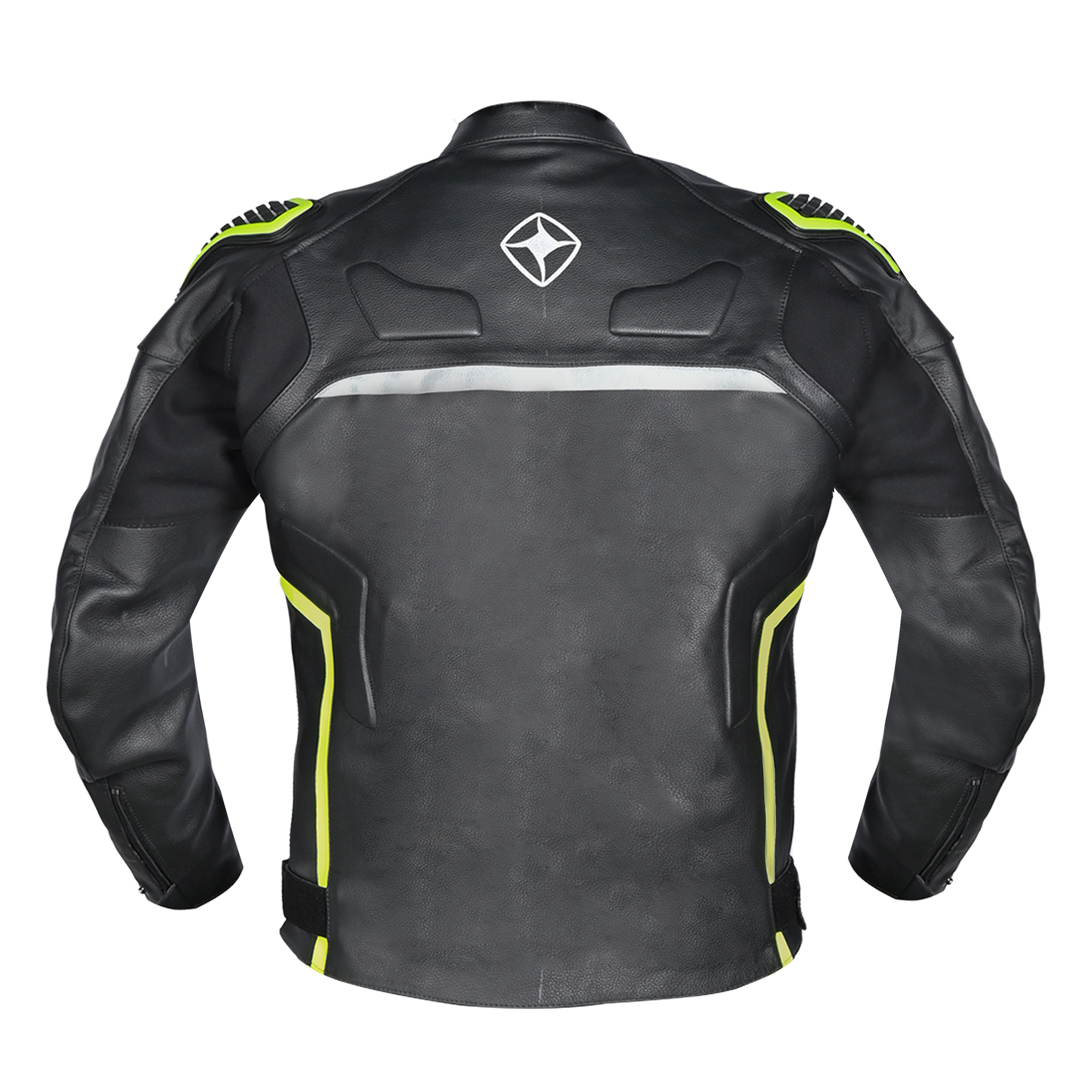 Cobija Neon Strike Leather Riding Jacket image 2