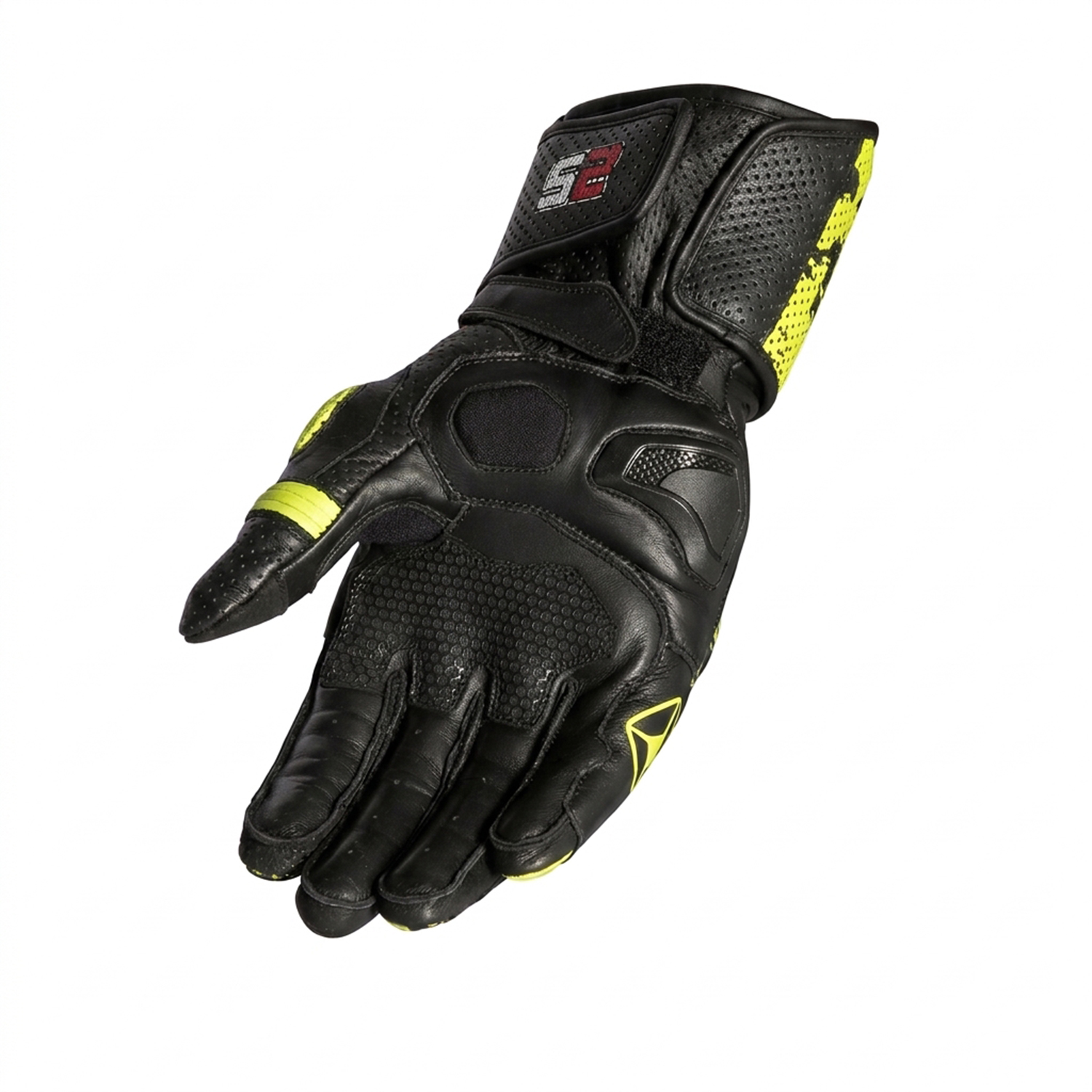 Cobija S2 High-Viz Neon Full-Gauntlet Racing Gloves image 2